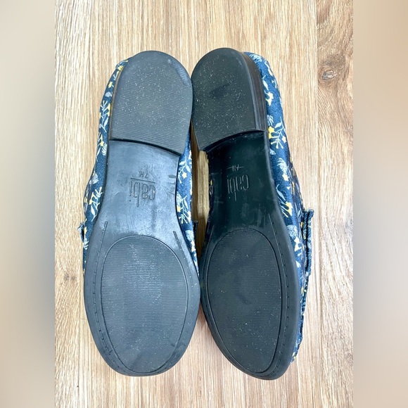 CAbi 6005 Velvet Carnaby Loafer Shoes Size 7 Floral Gold Chain Embelli E… - Picture 5 of 6